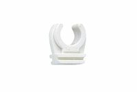 Index Nylon buisclip AB-IN voor PVC-buis, stalen buis, koperen buis, UV-bestendig, polyamide 6.6, messing schroefdraadhuls M6, wit, 10 stuks Durchmesser 20 mm wit