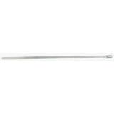 RS PRO 316 roestvrijstalen kabelbinders met kogelsluiting, metallic, 7,9 mm x 1 m, 100 stuks