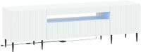 vidaXL LED tv-meubel ZWOLLE 153 x 35 x 43 cm Wit Bewerkt hout