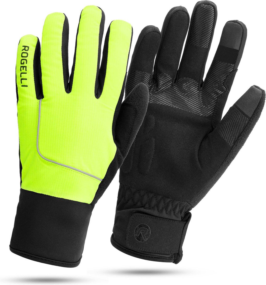 Rogelli Essential Winterhandschoen Heren Fluor - Maat S
