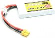 LemonRC LiPo accupack 7.4 V 450 mAh Aantal cellen: 2 35 C Softcase XT30