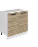 B BELINI GROUP BELINI Keukenonderkast SD 80 cm met 2 Deuren - Sonoma Eiken