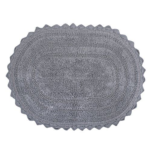 DII Ultra Soft Spa Cotton Crochet Round Bath Mat - 0738215371638
