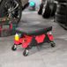 Tabouret d'atelier mobile, capacité 135 kg, tabouret de mécanicien avec roulettes pivotantes à 360°, 64,5 x 33 x 35 cm, noir
