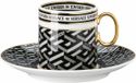 Versace La Greca Signature Tasse à expresso noire 2 pièces Porcelaine 19335-403765-14715