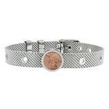 Talent Jewels Roestvrij stalen armband met Talent Violist Clip in Echt Koper, Staal, Medio