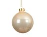 Decoris boule de Noël 8cm en verre, couleur perle 1 pièce