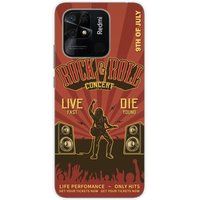 Xiaomi Redmi 10C Bedrukt siliconen hoesje Rock and roll