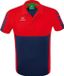 Erima Six Wings Polo Heren - Rood / New Navy | Maat: XL