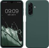 kwmobile telefoonhoesje geschikt voor Samsung Galaxy A17 4G / 5G - Hoesje met siliconen coating - Smartphone case in blauwgroen