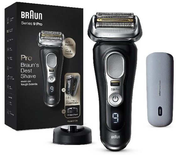 Braun Series 9 Pro 9420s Elektrisch Scheerapparaat voor Mannen - Zwart - Wet & Dry - Met PowerCase