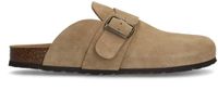 Manfield Heren Beige Suède Slip-ons Maat 40