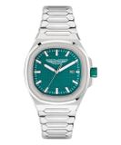 Aston Martin Icon GPQ MTIG2S604 Horloge - Staal - Zilverkleurig - Groene Wijzerplaat - Ø 42 mm