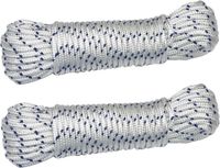 AMIG Paracord Touw - 2x - 10 meter - D4mm - Wit/Blauw