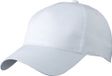 Myrtle Beach Gustav Daiber Gmbh Baseball pet/cap 5 panels - 25x stuks - wit - volwassenen - katoen - klittenband sluiting