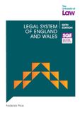 SQE Libri GmbH Sqe Legal System Of England And Wales 6e Paperback
