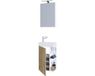 VCM set de meuble de salle de bain 3 pièces toilette invités Lumia