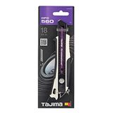 Tajima DFC560W DORA FIN Cuttermes met Razar Black lemmet, met schuif en vin, 18 mm