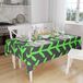 Bonamaison Tafelkleed, Anti-Mold, Sneldrogend, Waterdicht, 100% Polyester Tafellaken, Neon groene rook, 140 x 160 Cm - Ontworpen en Vervaardigd in Turkije