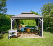 Sojag Paviljoen Pergola Messina 483x363 cm - Champagnekleurig