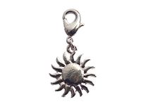 INNSPIRO Nice Charms Metalen hanger met karabijnhaak, diameter 16 mm, 25 en, 13mm., Metaal, Geen edelsteen