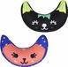 Unyqoos® 2 x coussin de ceinture, coussin de sommeil pour voiture, siège auto enfant, coussin de ceinture, coton, appui-tête, protection de cou, coussin de nuque, protection de ceinture, coussin de ceinture de sécurité, coussin de tête, fermeture velcro, support de nuque, poussette, noir/bleu