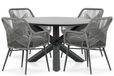 Lifestyle Garden Furniture Lifestyle Lifestyle Advance/Orino 130 cm dining tuinset 5-delig