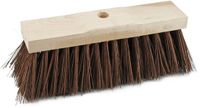Sorex Straatbezemkop Bassin - hout - breed 34 cm - harde natuurlijke vezels - buitenbezem - luxe kwaliteit