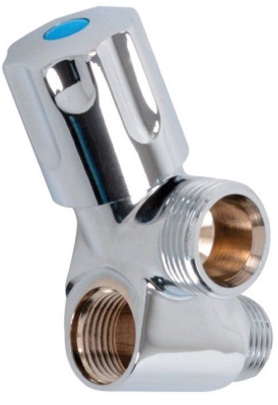 KIRCHHOFF MS Dubbele Verloopnippel - Chroom - 1"BU x 3/4"BU