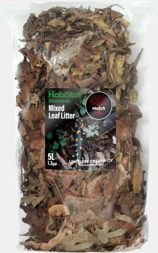 HabiStat Blad Strooisel Mix - Terrarium Bladeren