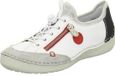 Rieker Lage schoenen Dames Wit Leer Maat 41