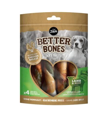BetterBones - Zachte kauwsnack voor honden - Lam & Munt - 4 stuks