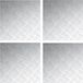 vidaXL - Trapmatten - 4 stuks - 50 x 50 cm - Zilver - Aluminium