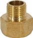 Sans marque Raccords de tuyau - Conduite d'eau - Mâle vers Femelle - Hexagonal - Laiton - Jardin - Convient pour 1/8\" - Raccord de robinet - Adaptateur de tuyau droit