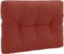 vidaXL Pallet rugkussen VIANEN 100% Polyester Rood 70 x 60 x 12 cm