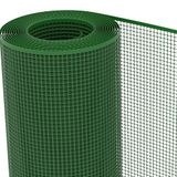 TENAX Quadra 10 vierkante beschermingsnet van kunststof voor balkon, poort, omheining of voor grenzen, groen, 0,50 x 5 m