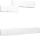 vidaXL meuble TV 6 pièces bois blanc