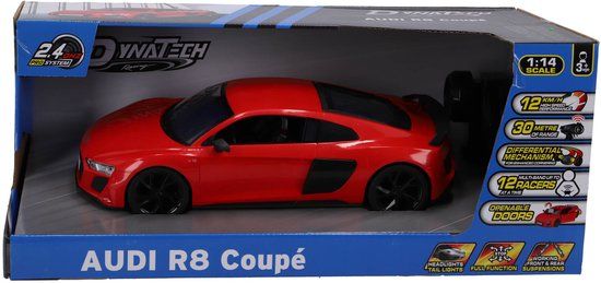Kool Speed Audi R8 Coupé - Radiografisch bestuurbare auto - 1:14-schaal - Rood
