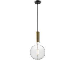 Home Sweet Home hanglamp Saga Globe brons inclusief LED lamp G125 - dimbaar - pendel lengte 100 cm - E27 - warm wit licht