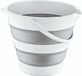 Hobby Life Emmer opvouwbaar - 12L - Grijs/Wit - Kunststof en Rubber