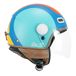 CGM Helm met open gezicht, 191G PIX Sprint lichtblauw oranje mat lang, L (57cm)
