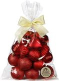 Inge-glas Inge Christmas Kerstballen/Ornamenten 30x Kunststof Rood