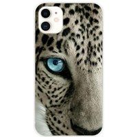 1001 coques Apple iPhone 11 Oeil de leopard bedrukt siliconen hoesje