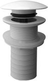 Wiesbaden UniMatch Clickwaste Afvoerplug Verlengd 5/4 - Glans Wit