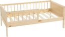 ML-Design Kinderbed 70x140 cm Natuurlijk Grenenhout met Lattenbodem en Valbescherming