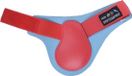 HKM Softopren Achterbenen Strijklappen Rood/Babyblauw Cob/Full