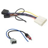 Sound-way ISO Aansluitkabel Conector, Kabel Adapter Autoradio, compatibel met Nissan, Renault, Opel