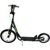ENERO GHOST trottinette avec pneus gonflables et 2 freins à main, vert