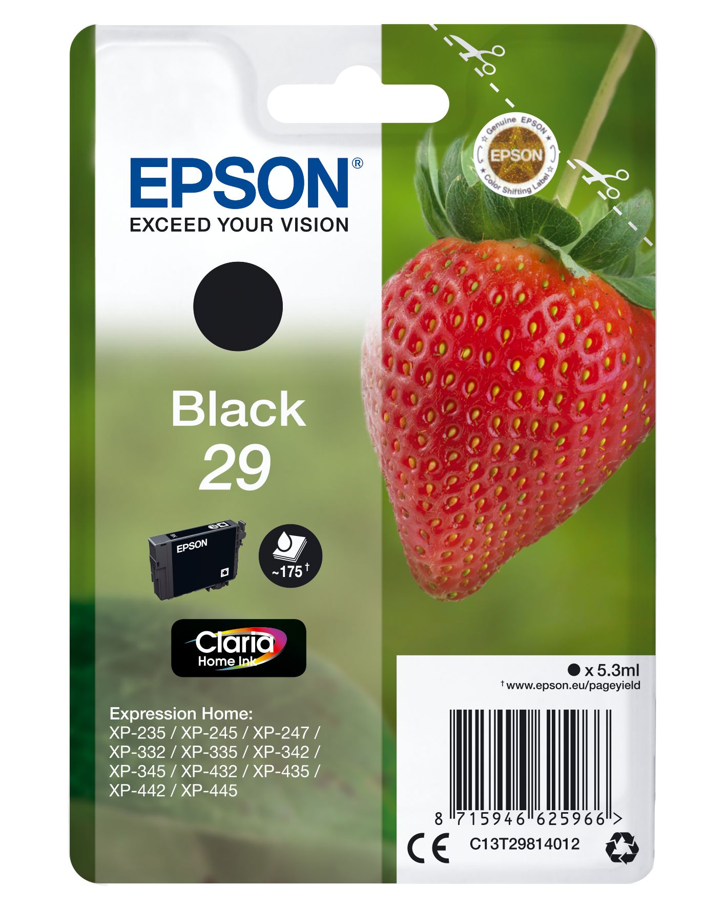 Epson 29 Claria Home Ink Black - Singlepack