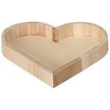 Artemio Dienblad Hart, Hout, Beige, 21 x 3,5 x 22 cm